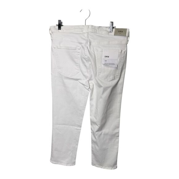 NWT Edwin Bree Cropped Optic white ankle jeans size 33 - Picture 10 of 14